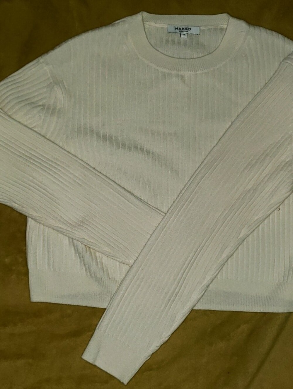 NakedCashmere Ecro Ribbed Crewneck Sweater
